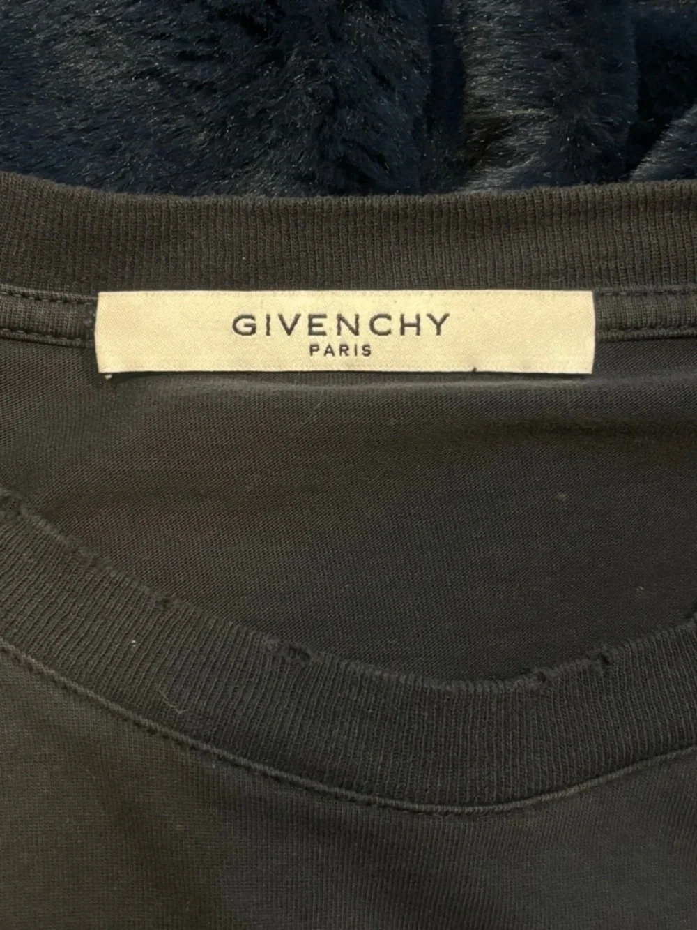 Givenchy Black Tee with White 'World Tour' Graphic